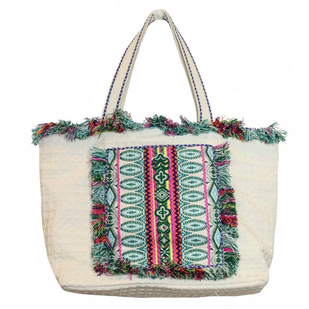 NEW JANE MARIE women's pacifica tote bag in beige